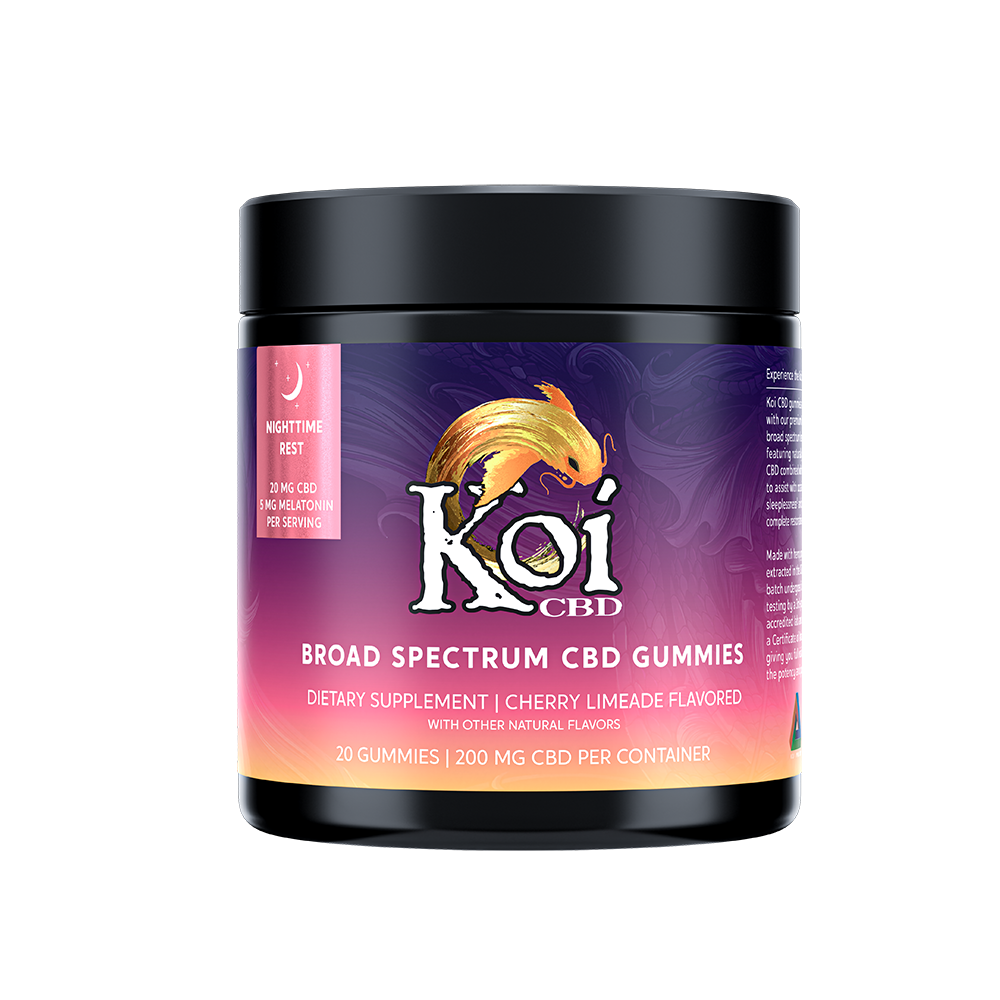 Koi CBD Gummies | Nighttime Rest Broad Spectrum Gummies