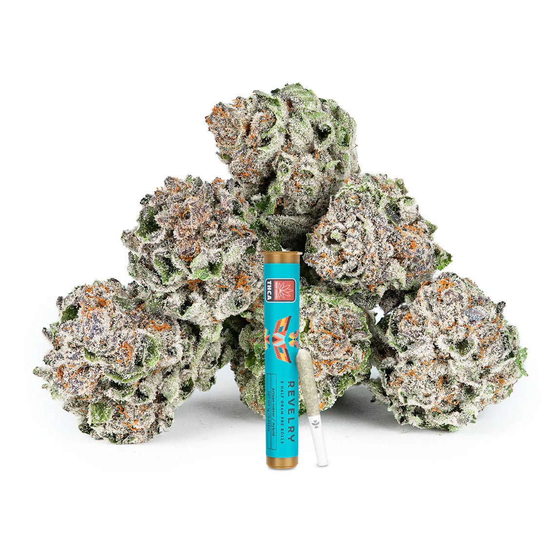 Revelry Premium Indoor THCA 2 Half Gram Pre Rolls Lemon Cherry Gelato Hybrid