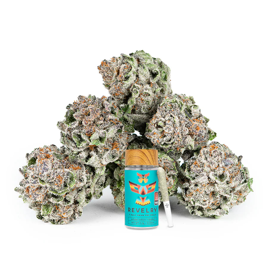 Revelry Premium Indoor THCA Pre-Rolls 0.5g 7pk Lemon Cherry Gelato Hybrid