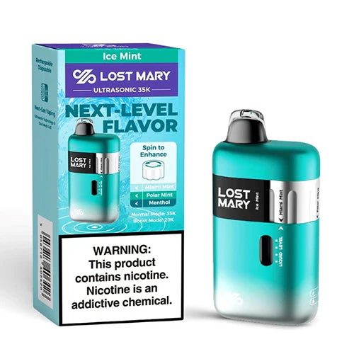 Lost Mary Ultrasonic 35000 Puffs Vape Disposable Ice Mint