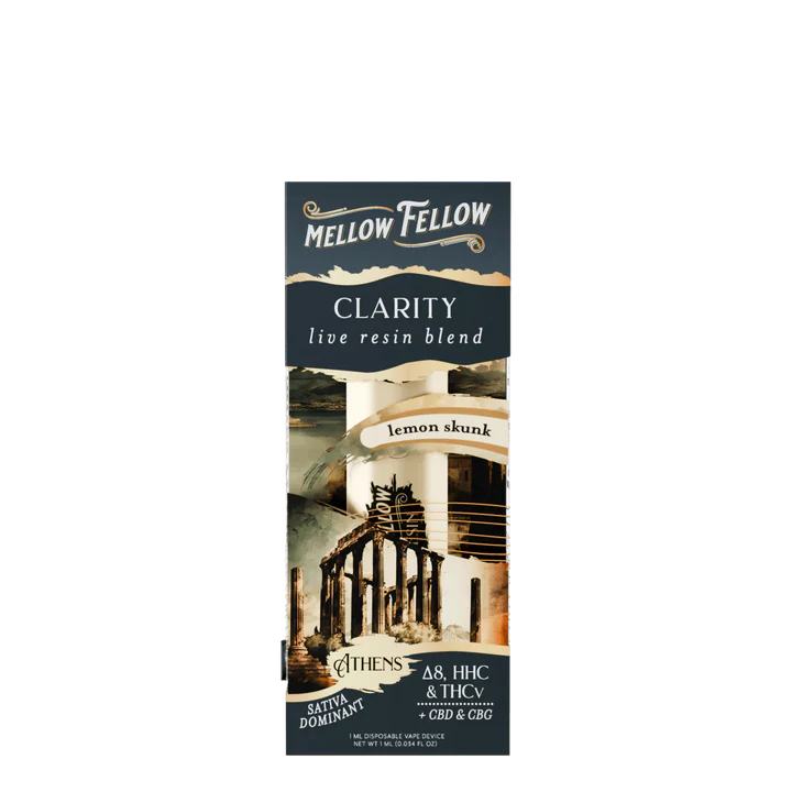 Mellow Fellow - Disposable - 1mL - Clarity Blend - Athens - Lemon Skunk (hybrid)