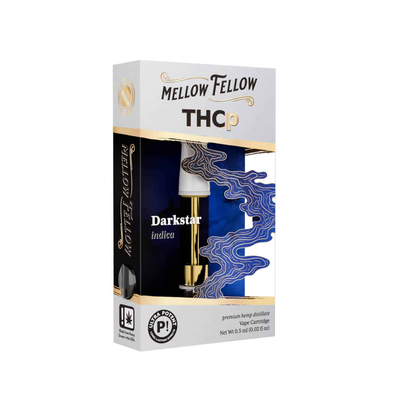 Mellow Fellow - Vape Cartridge - 0.5G - THCp - Darkstar Indica