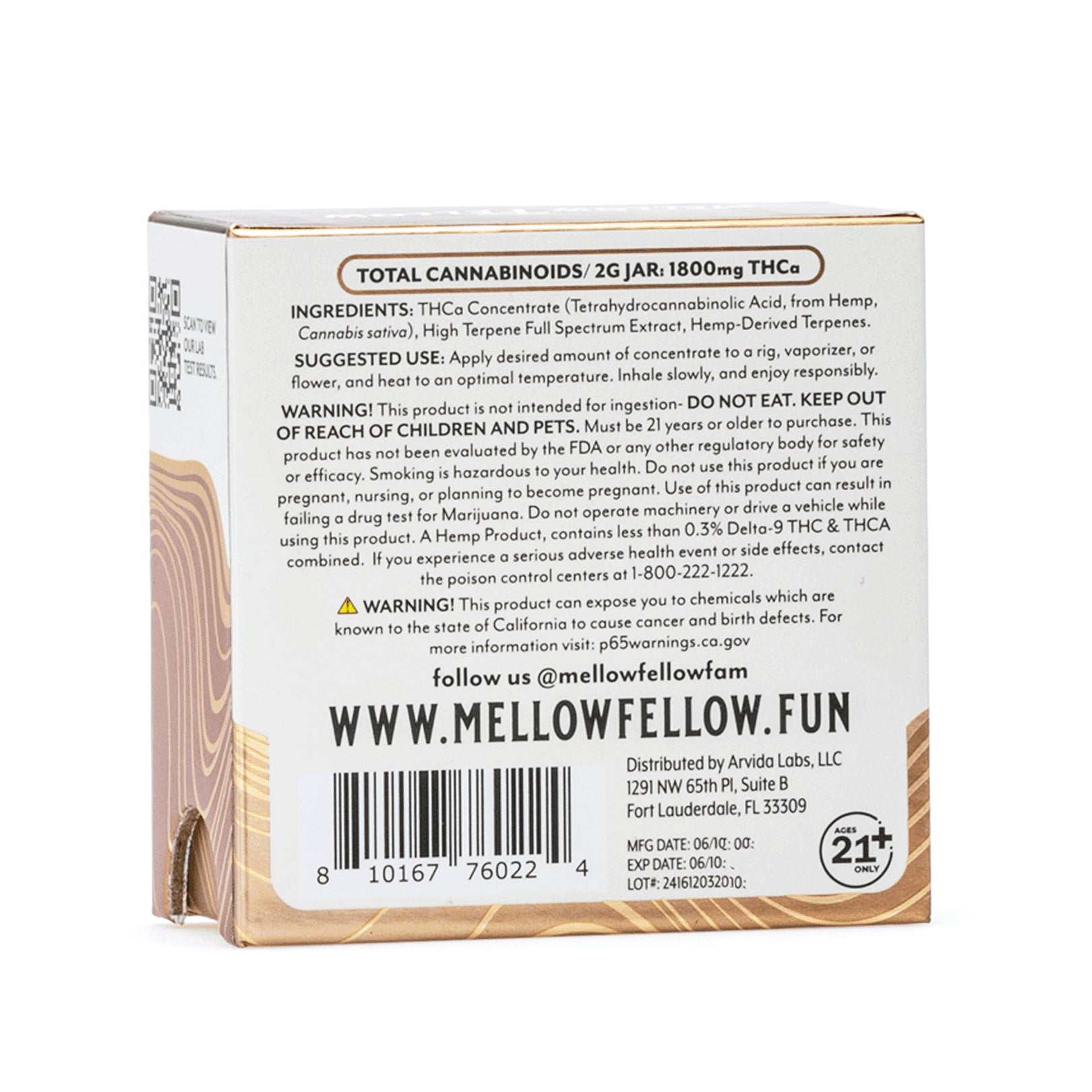 Mellow Fellow - Budder (Garlic Cookies - Indica) 2G