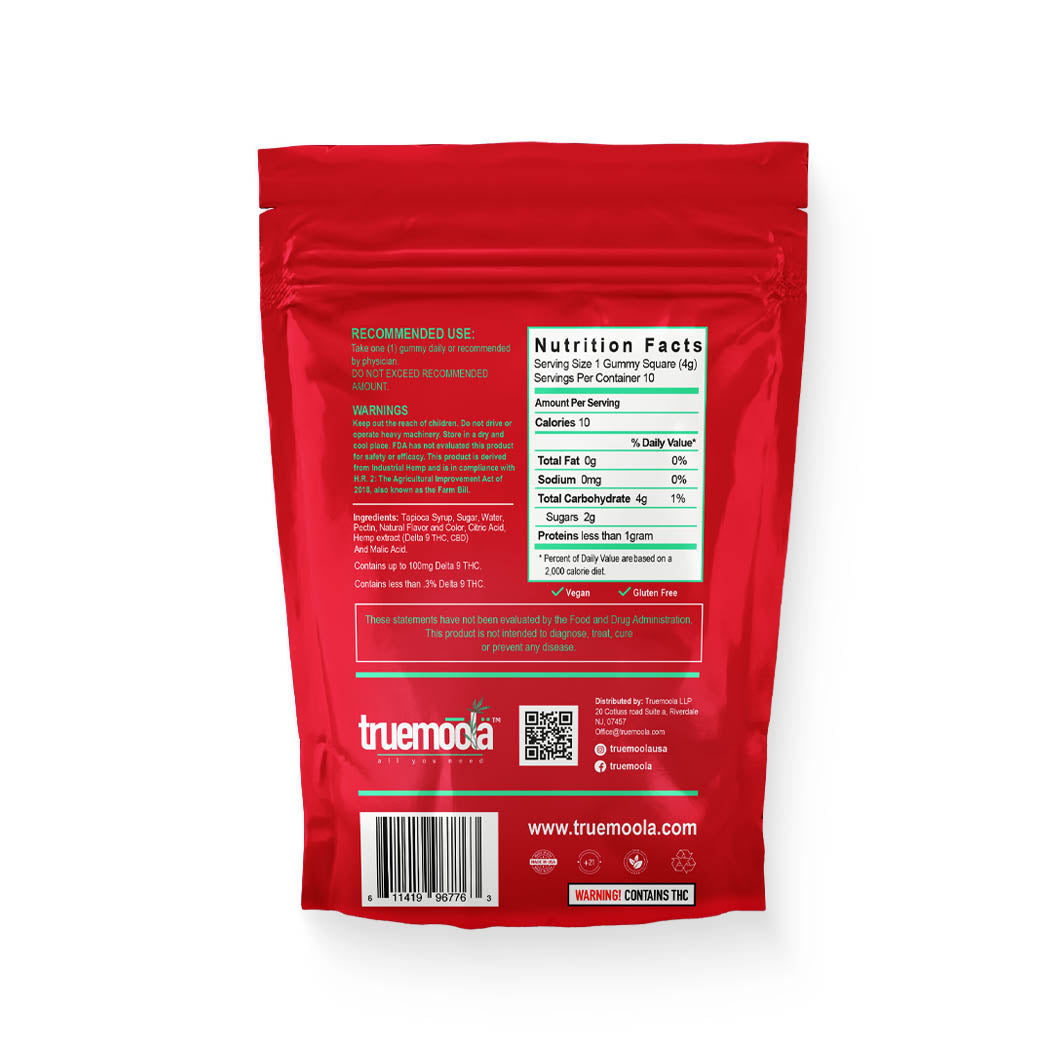 Truemoola Hybrid Micro Dose Cherry Gelato Gummies
