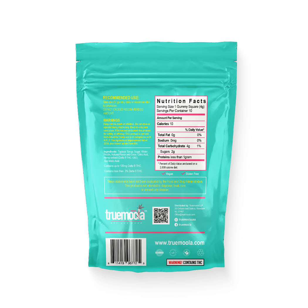 Truemoola Sativa Micro Dose Tropical Gummies 200mg