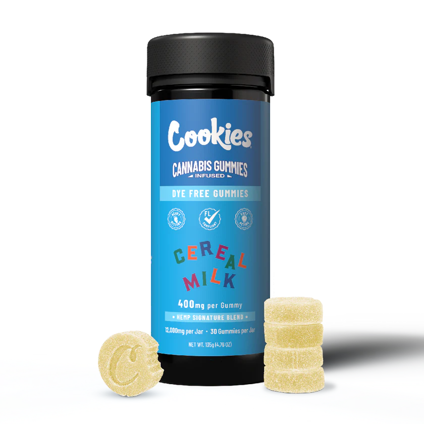 Cookies Hemp Signature Blend Gummy 400mg 30ct Jar Cereal Milk