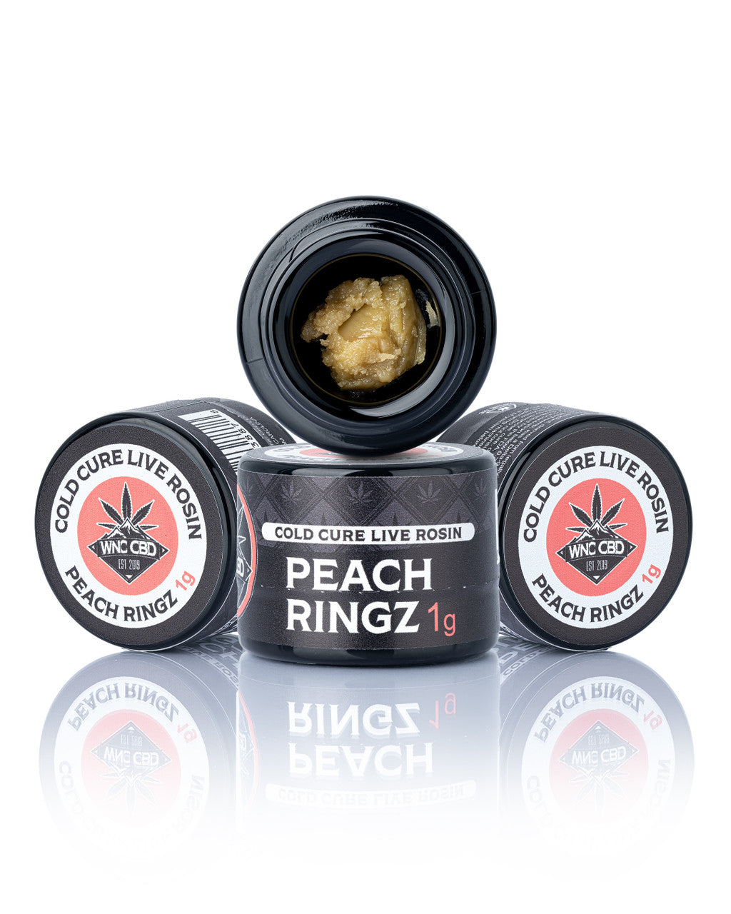 WNC CBD THCA Cold Cure Live Rosin 1g Peach Ringz