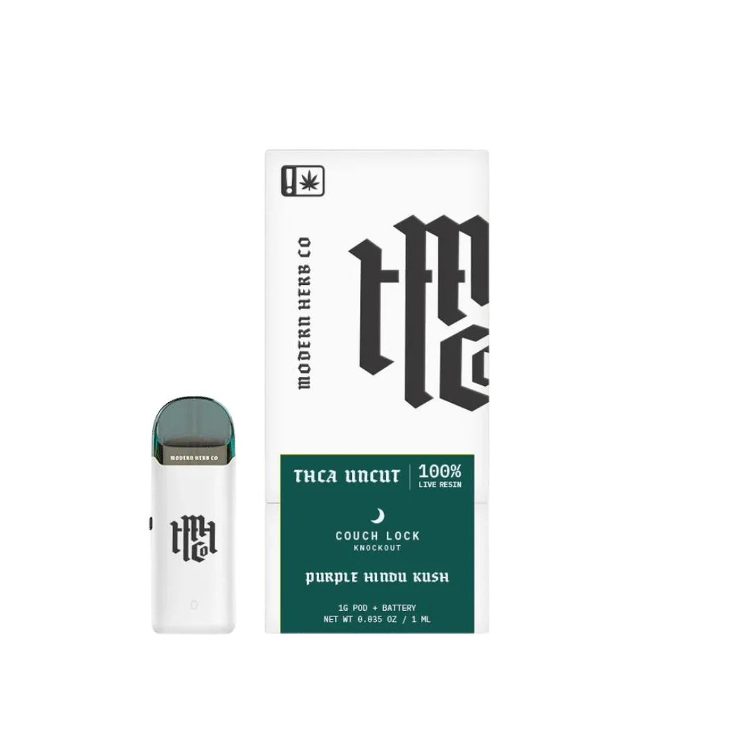 Modern Herb Live Uncut THCA Pod Starter Kit 1g Knockout Purple Hindu Kush