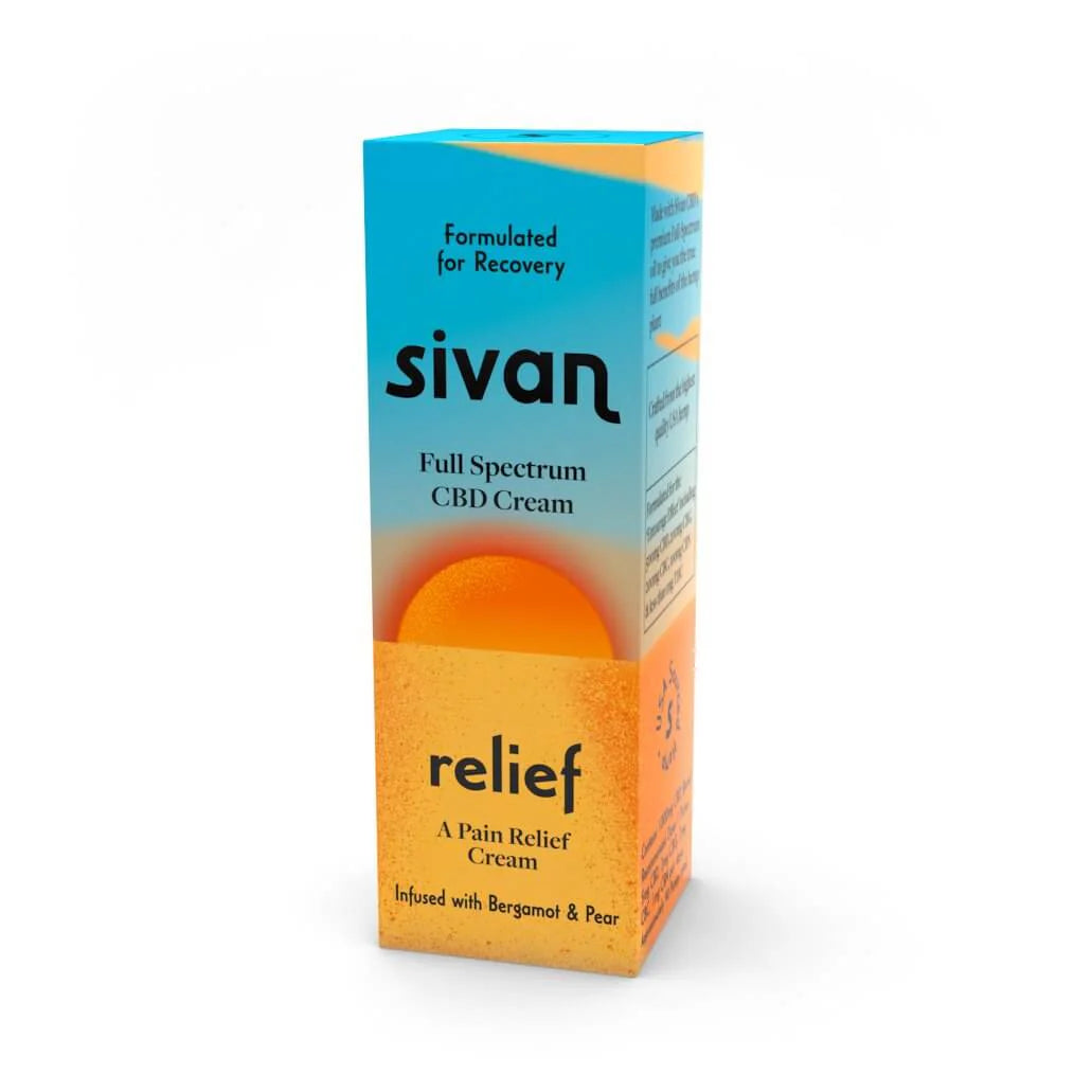 Sivan Remedies Relief CBD Pain Cream 1000mg Infused With Bergamot & Pear