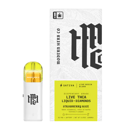 Modern Herb -Liquid Diamonds-Strawberry Cough (2G) Pod Starter Kit