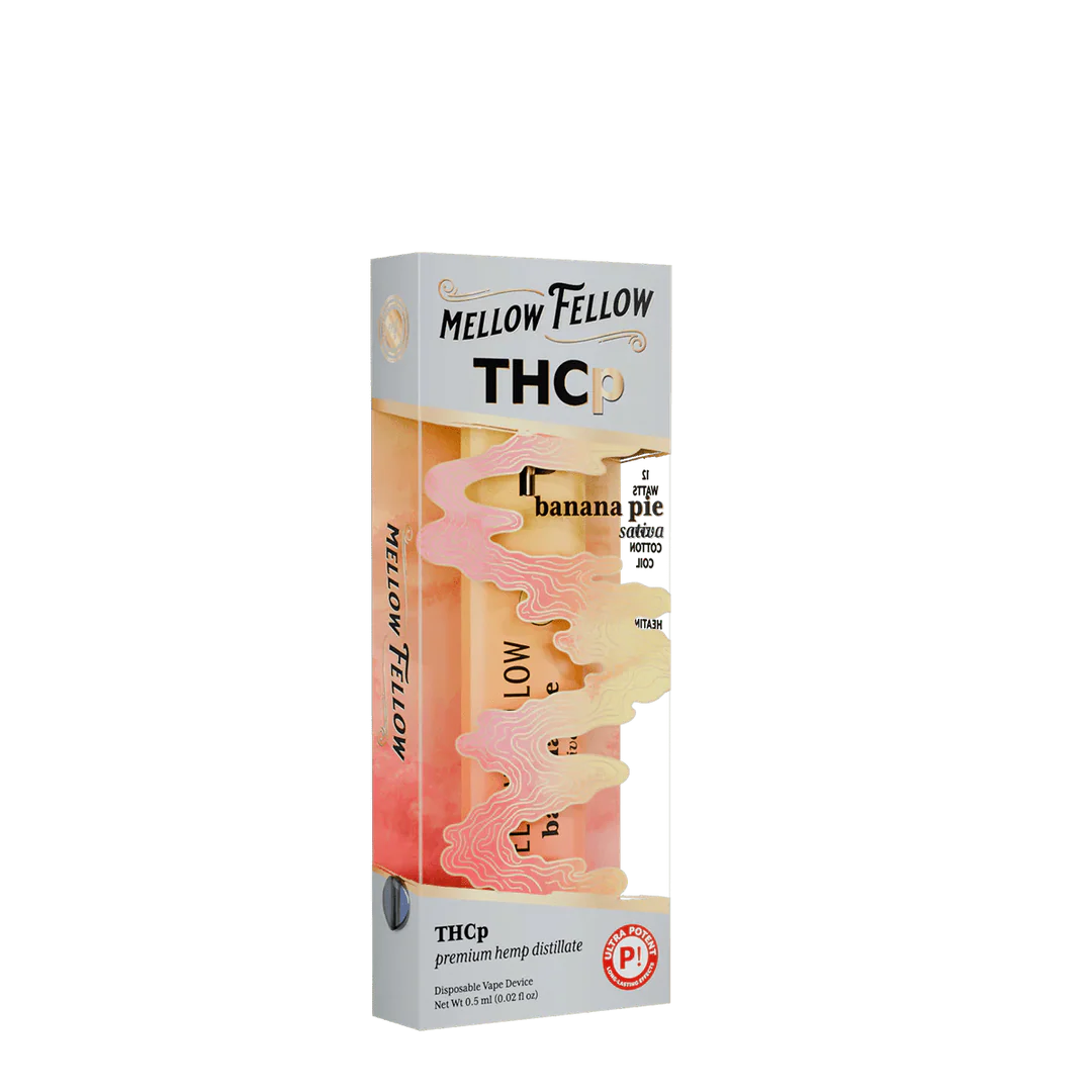 Mellow Fellow - Disposable - 0.5G - THCp - Banana Pie (Sativa)