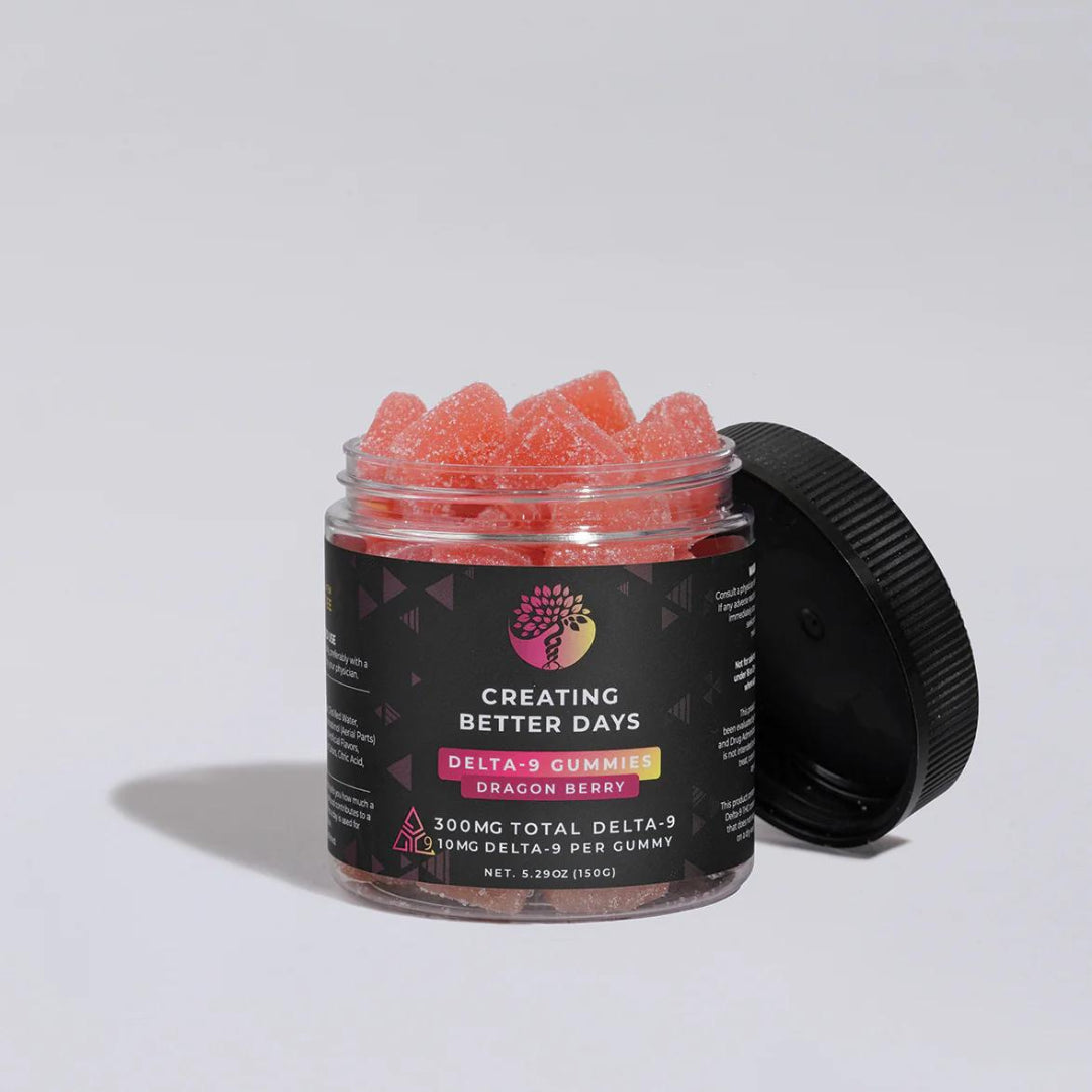 Creating Better Days Dragon Berry Delta 9 Gummies 300 MG 10mg Per Gummie