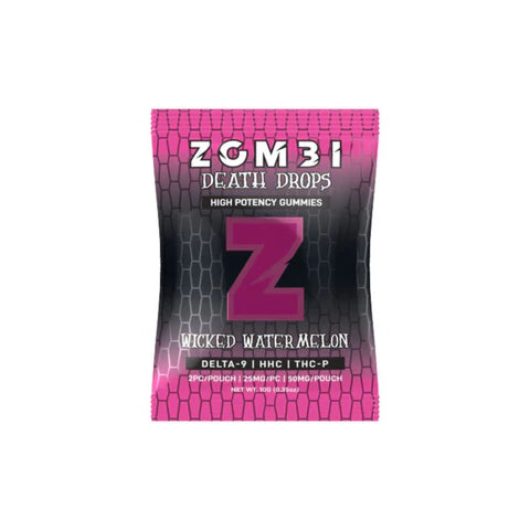 Zombi - Edibles - 1500mg - D9-THCP - Wicked Watermelon 2ct