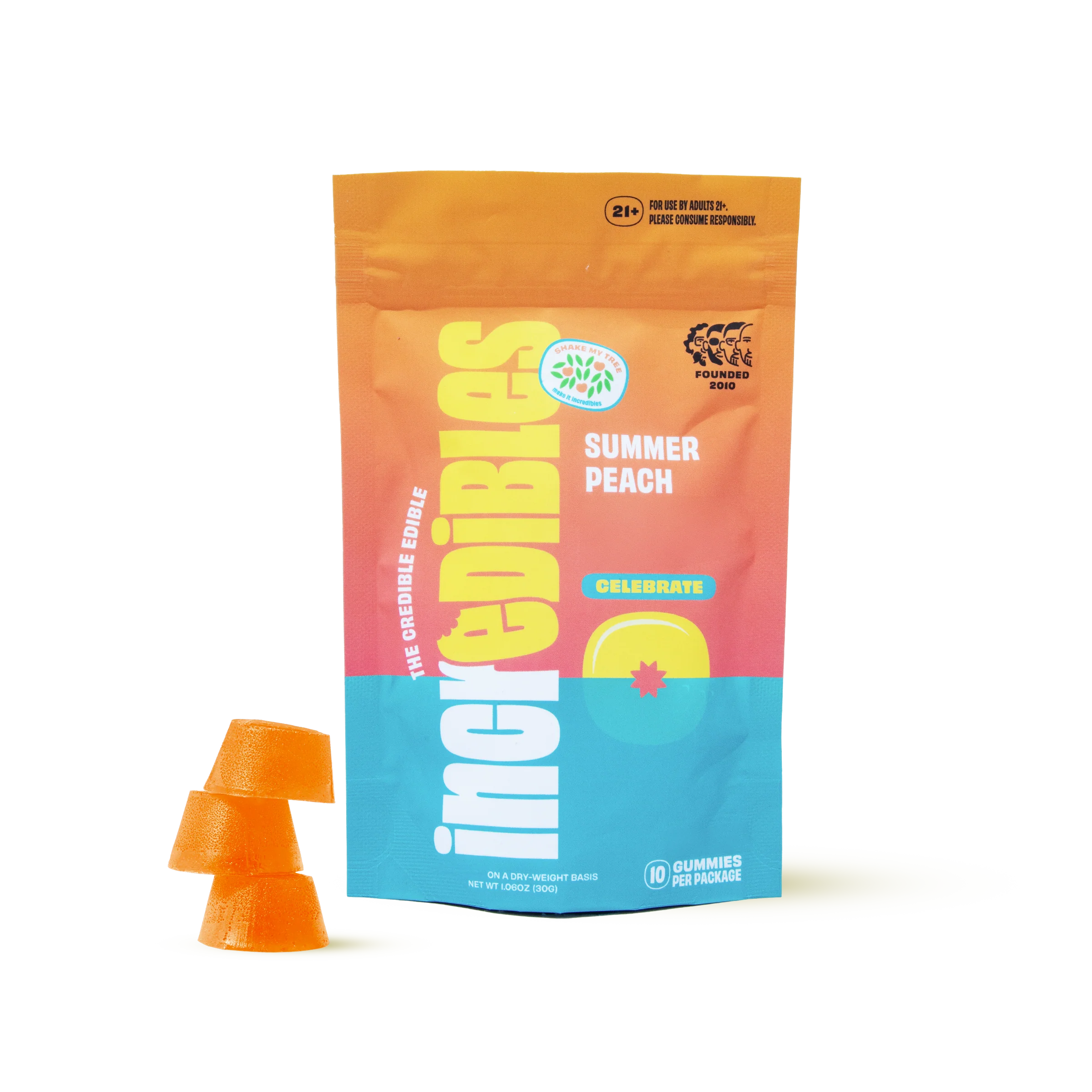 Incredibles Summer Peach Gummies (D9 10MG)