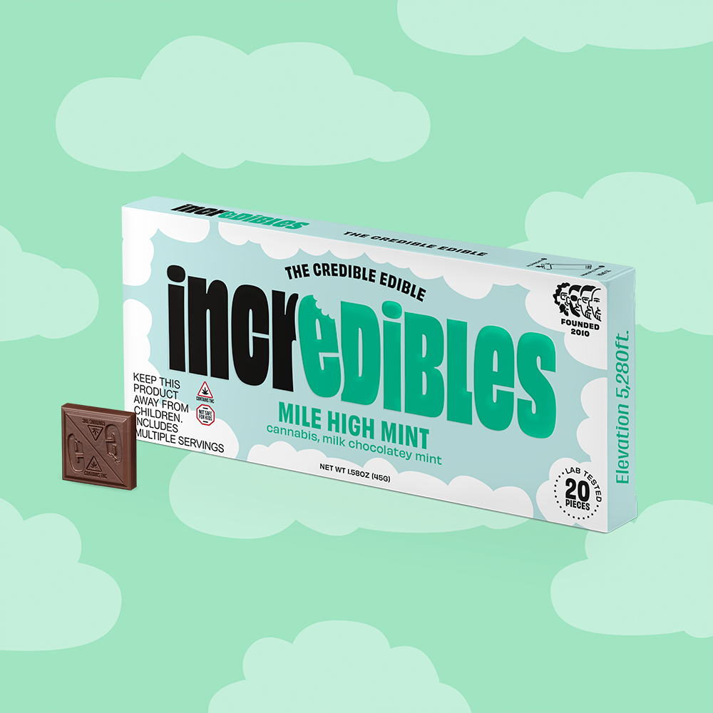 Incredibles Mile High Mint Bar 50mg (5MG PER PIECE)