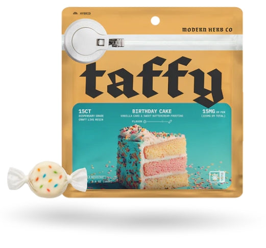 Modern Herb - Taffy (225MG THC) - Birthday Cake ( H )