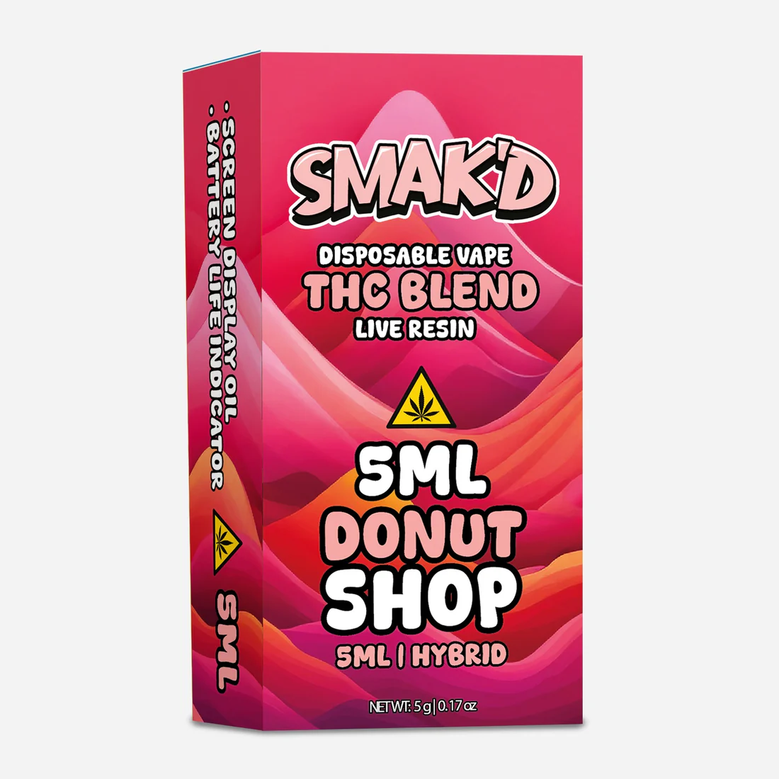 SMAK'D 2ML Live Resin Disposable - Donut Shop