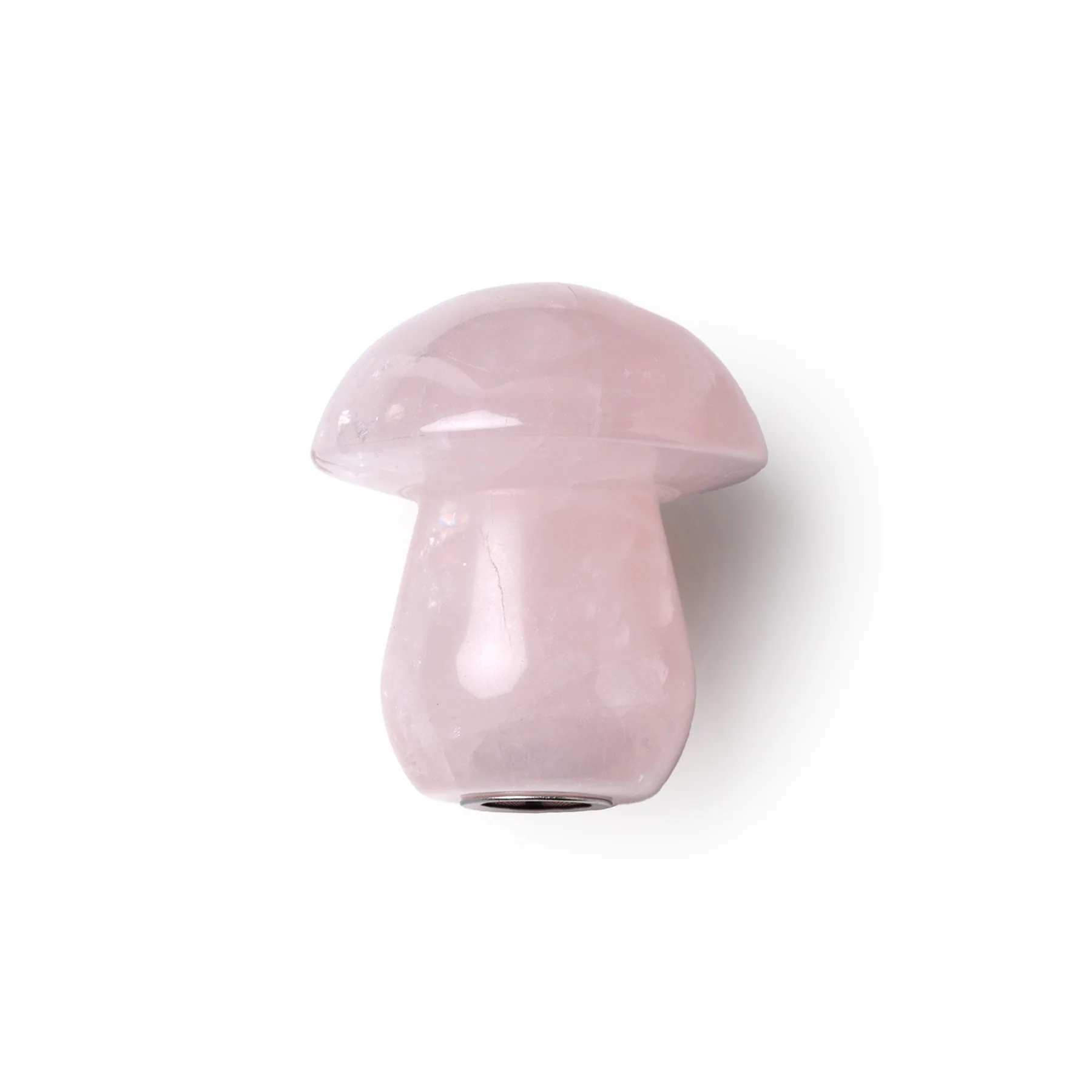 Astral Project Rose Quartz Shroom Pipe