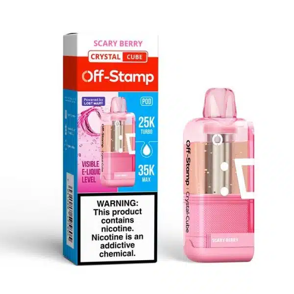 Off-Stamp X-Cube Crystal Pod – 35000 Puffs – Vape Disposable Scary Berry
