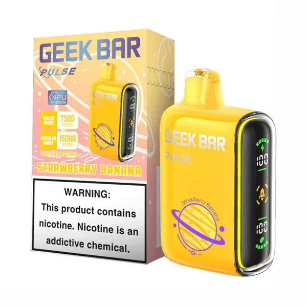 Geek Bar Pulse 15000 Puffs Vape Disposable Strawberry Banana
