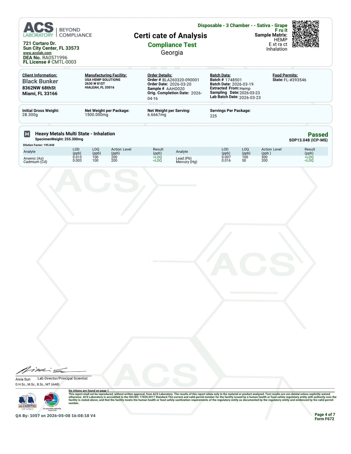 Black Bunker- Sector 3 Disposable (4.5G) Sativa