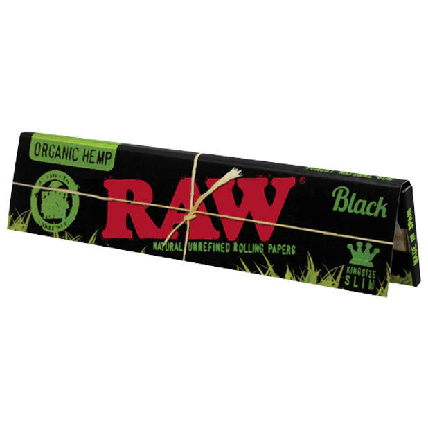 Raw Black Organic Hemp Kingsize Slim