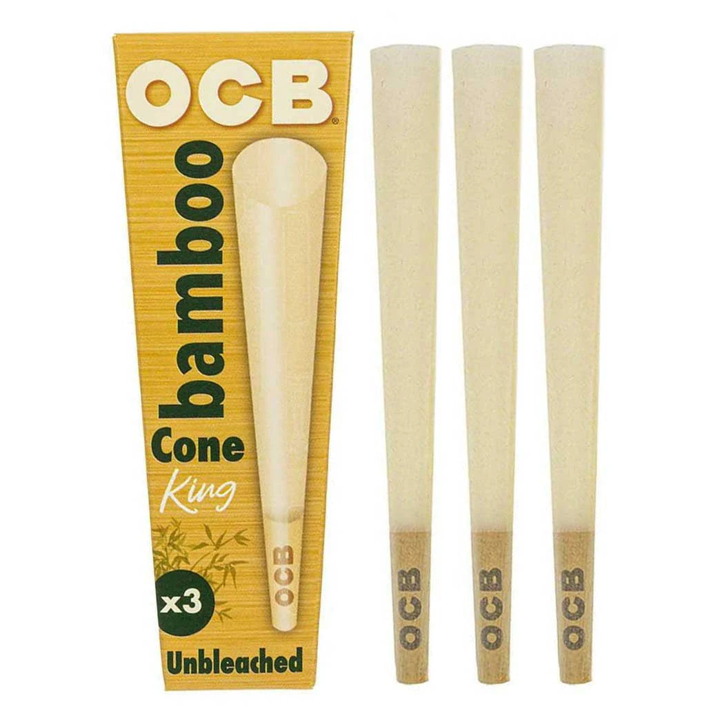OCB Bamboo Cones King 3pk