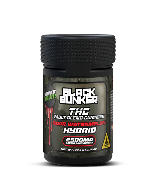 Black Bunker 2500MG (SOUR WATERMELON) 5CT Hybrid