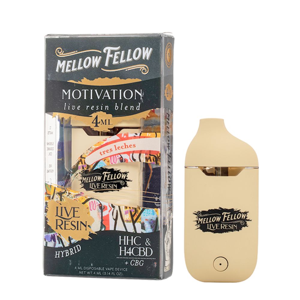 Mellow Fellow Live Resin Dream Blend 4ml Disposable Vape Tres Leches Hybrid