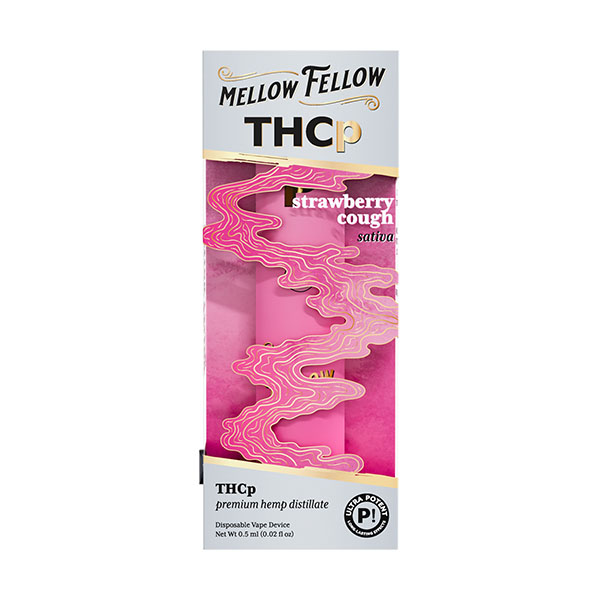 Mellow Fellow - Disposable - 0.5G - THCp - Strawberry Cough (Sativa)