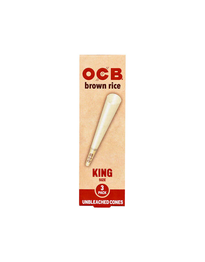 OCB Brown Rice Cones King x3