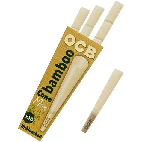 OCB Bamboo Cones Mini 70mm x10