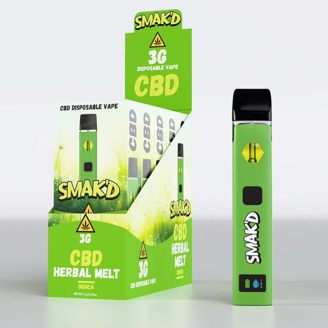 SMAK'D 3G CBD Disposable - Herbal Melt