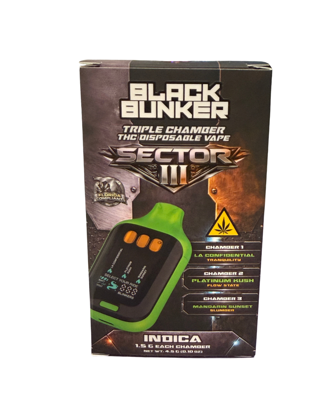 Black Bunker- Sector 3 Disposable (4.5G) Indica