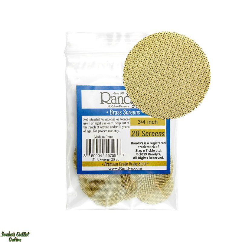 Randy's .750 (3/4”) 20ct Brass Screens