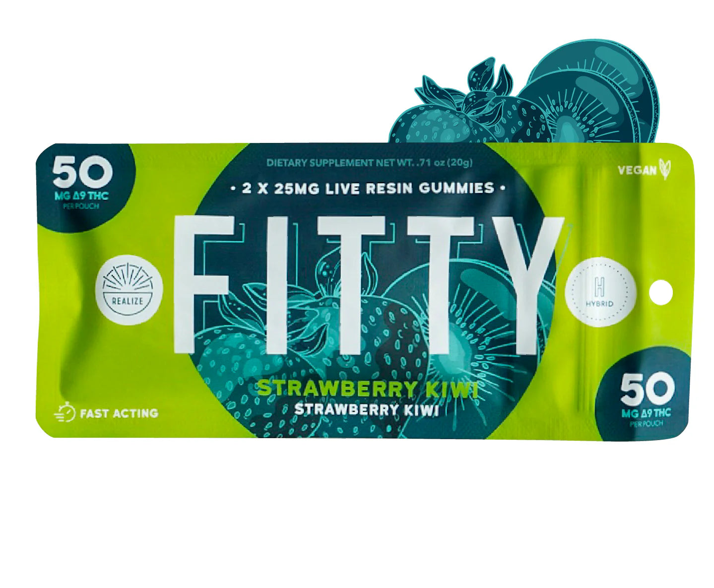 Realize FITTY-Strawberry Kiwi - 2 Pk