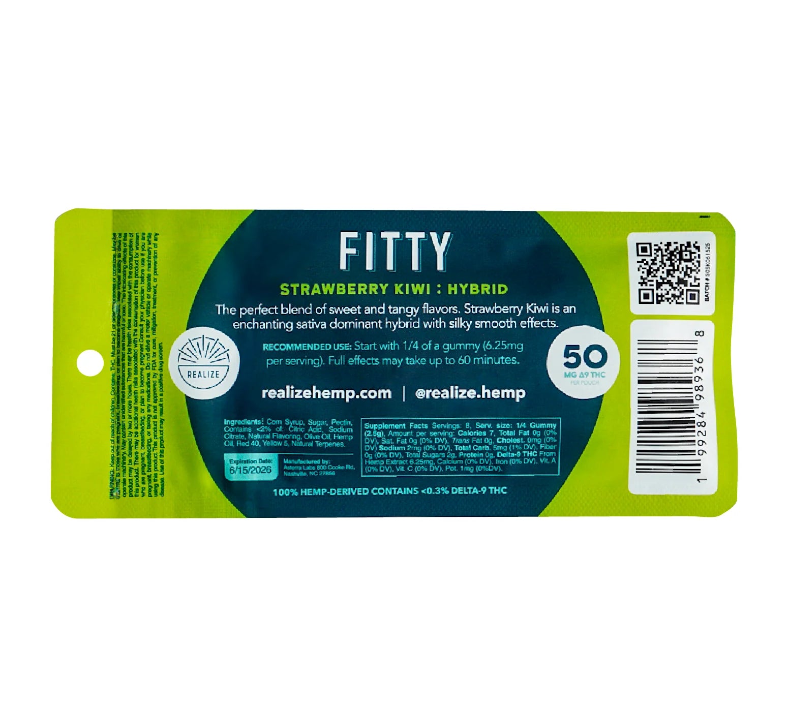 Realize FITTY-Strawberry Kiwi - 2 Pk