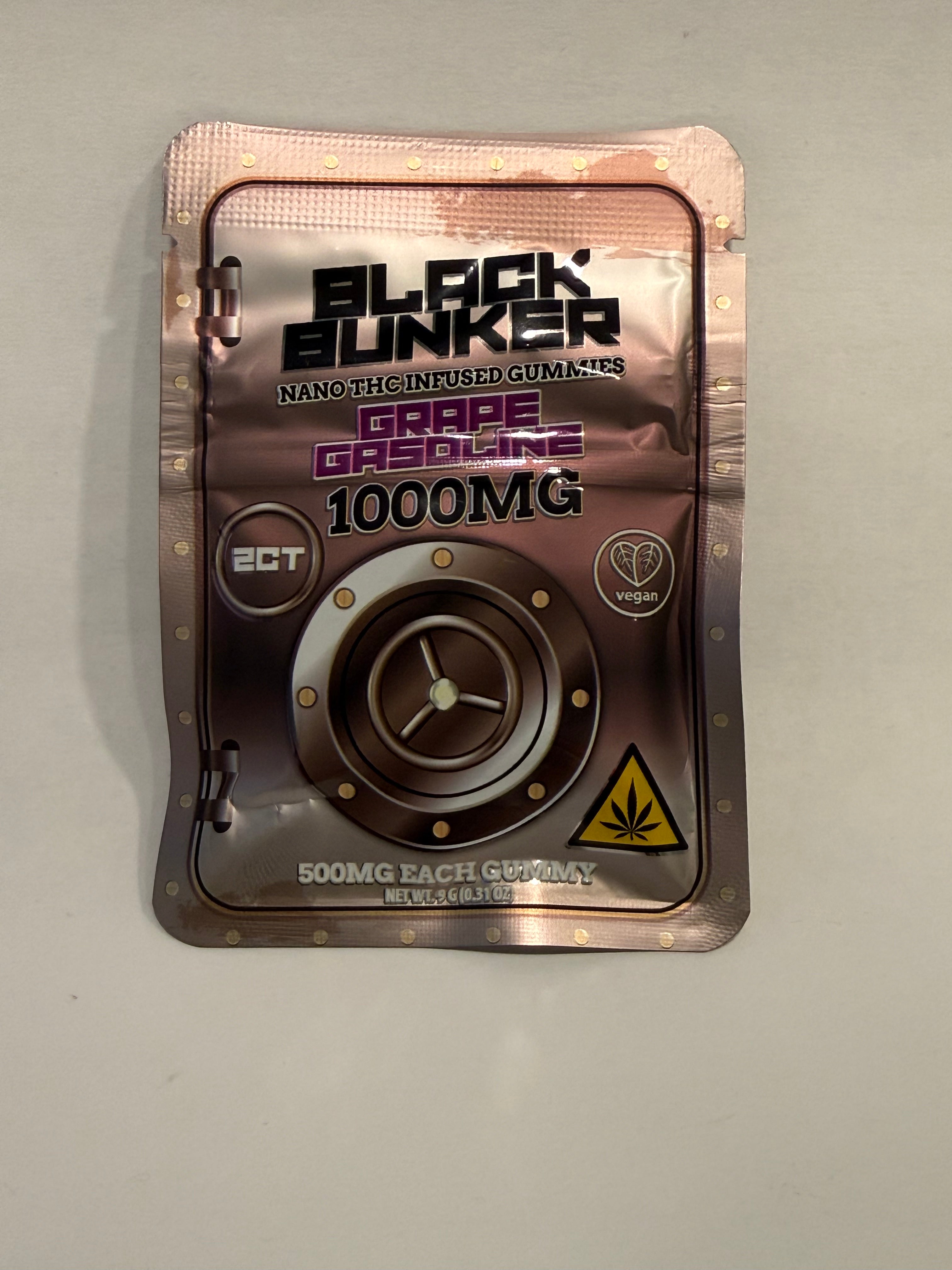 Black Bunker 1000MG (GRAPE GASOLINE) 2ct Gummies