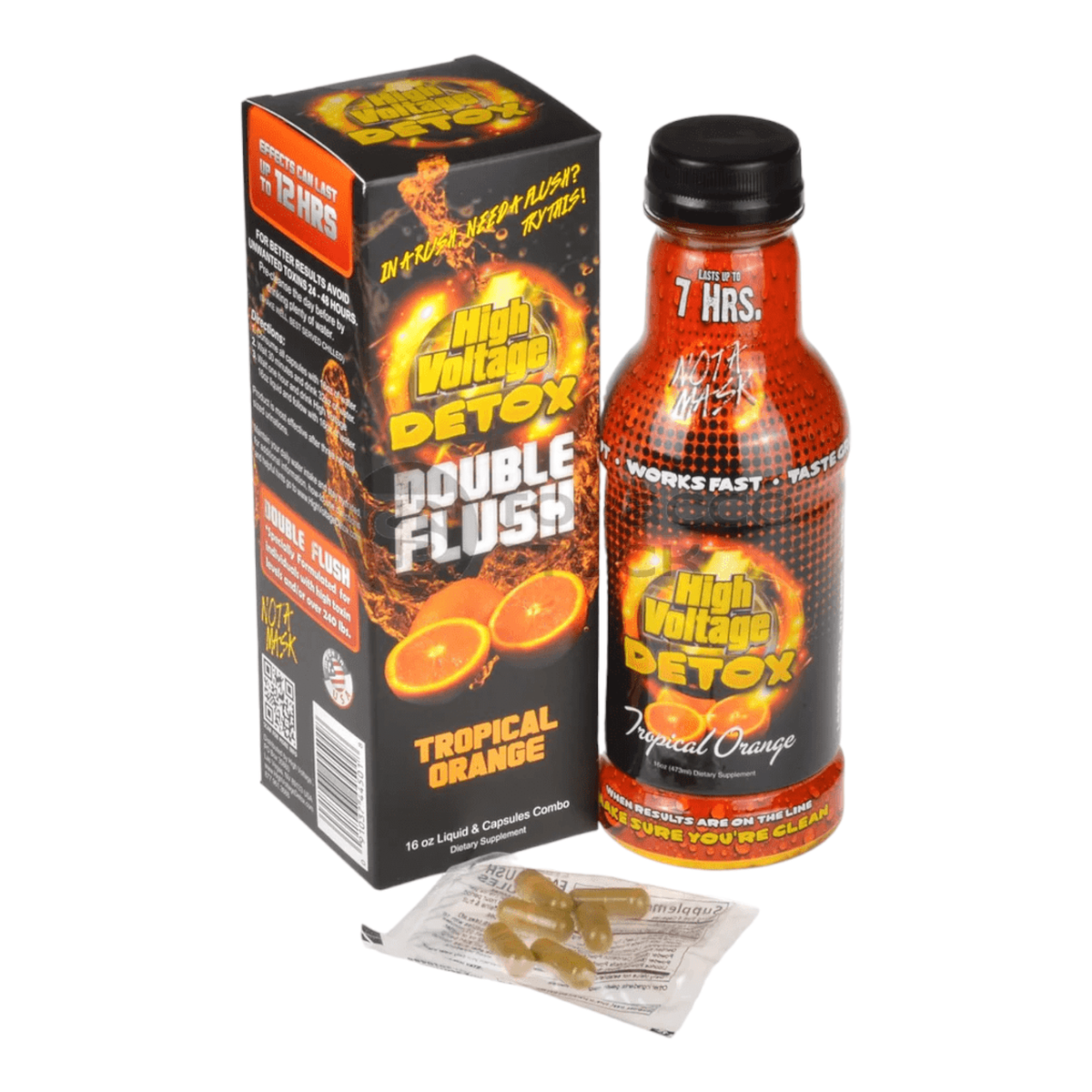 High Voltage Detox Double Flush Tropical Orange
