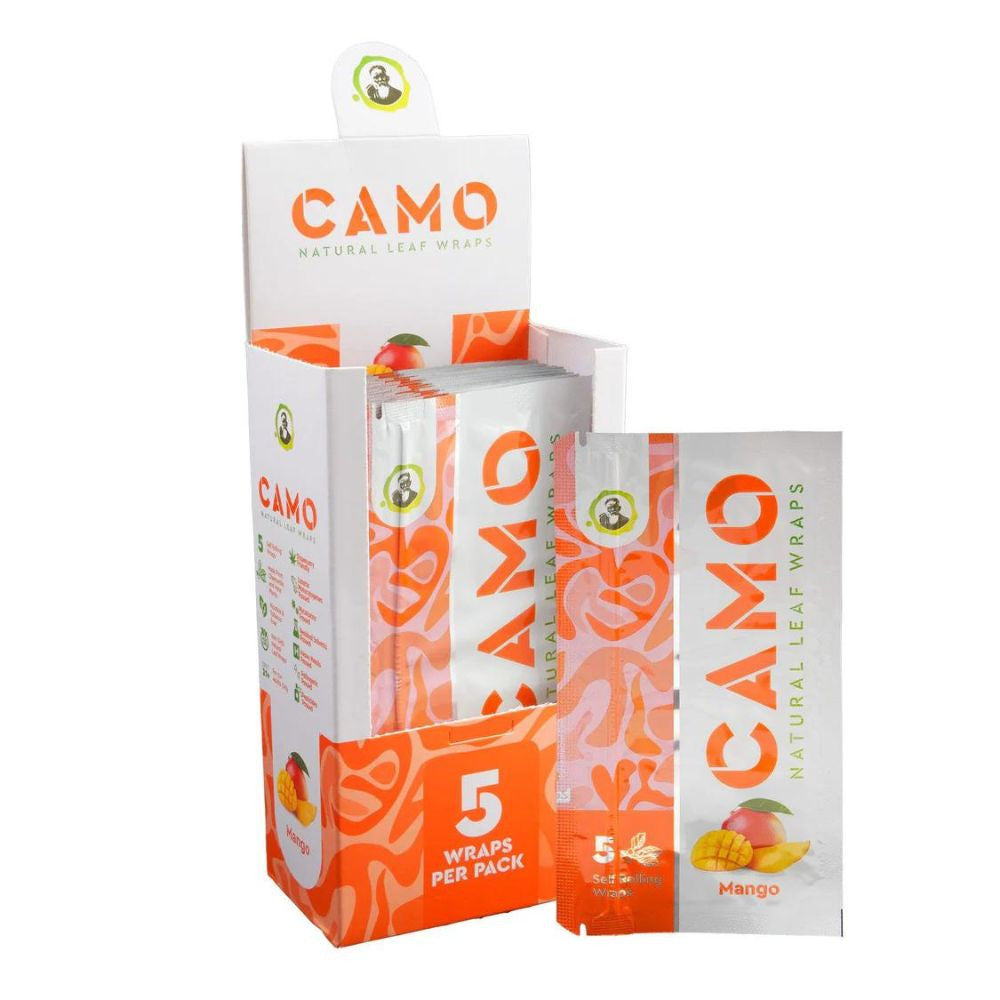 Camo Natural Leaf Wrap 5pk Mango