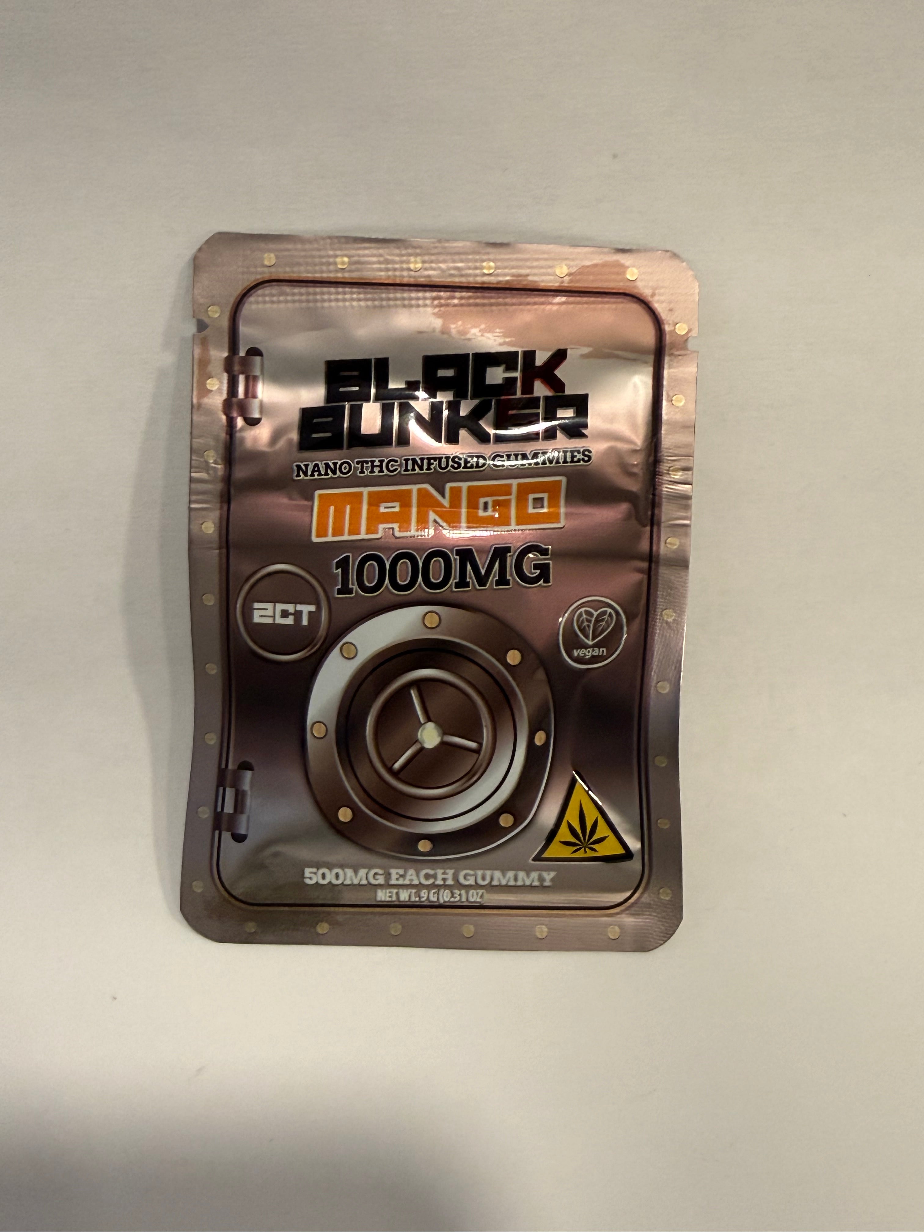 Black Bunker 1000MG (MANGO) 2ct Gummies