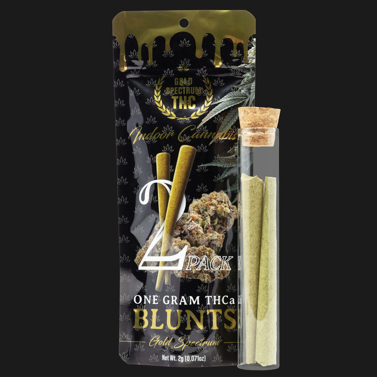 Gold Spectrum 2CT 1.5g Pre Roll Granddaddy Purple (Indica)
