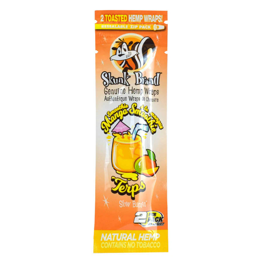 Skunk Brand Hemp Wraps 2 pk Mango Smoothie