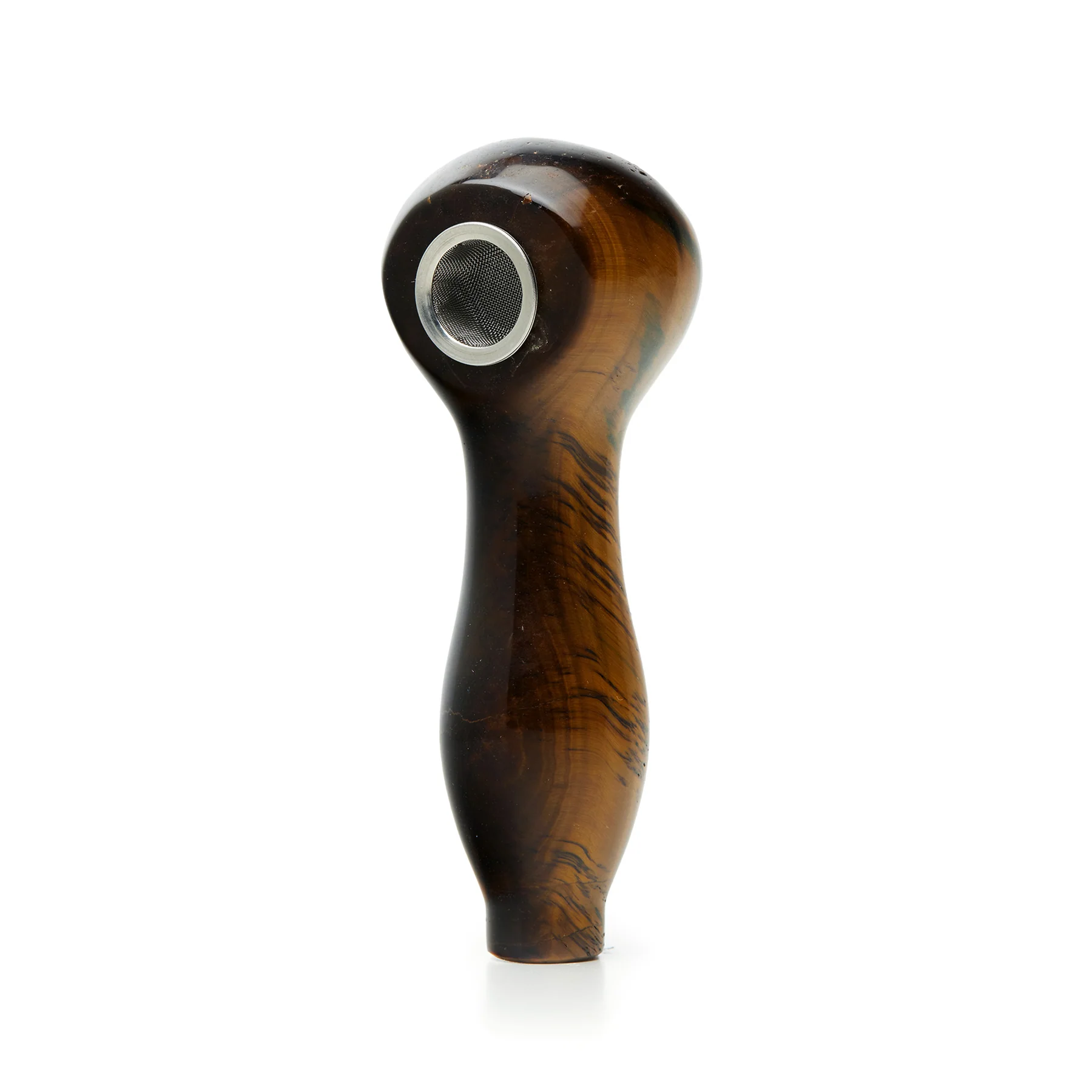 Astral Project Tiger Eye Gemstone Pipe
