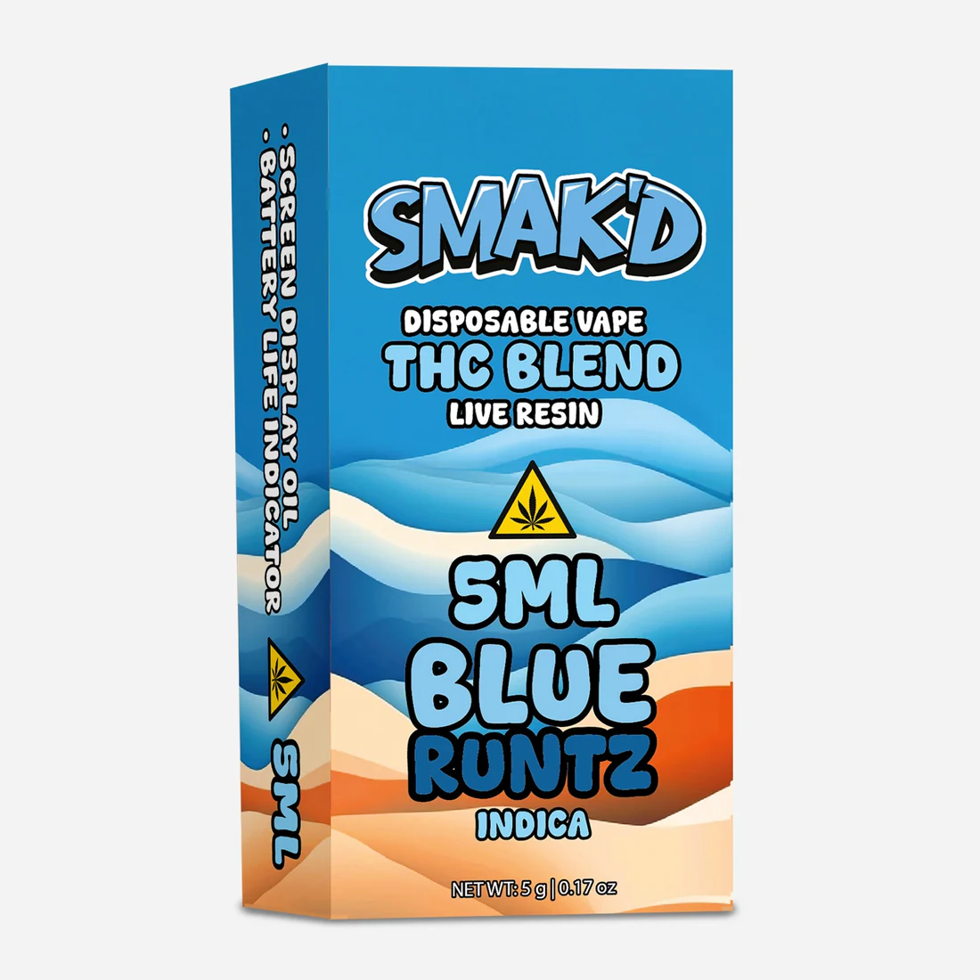 SMAK'D 2ML Live Resin Disposable - Blue Runtz