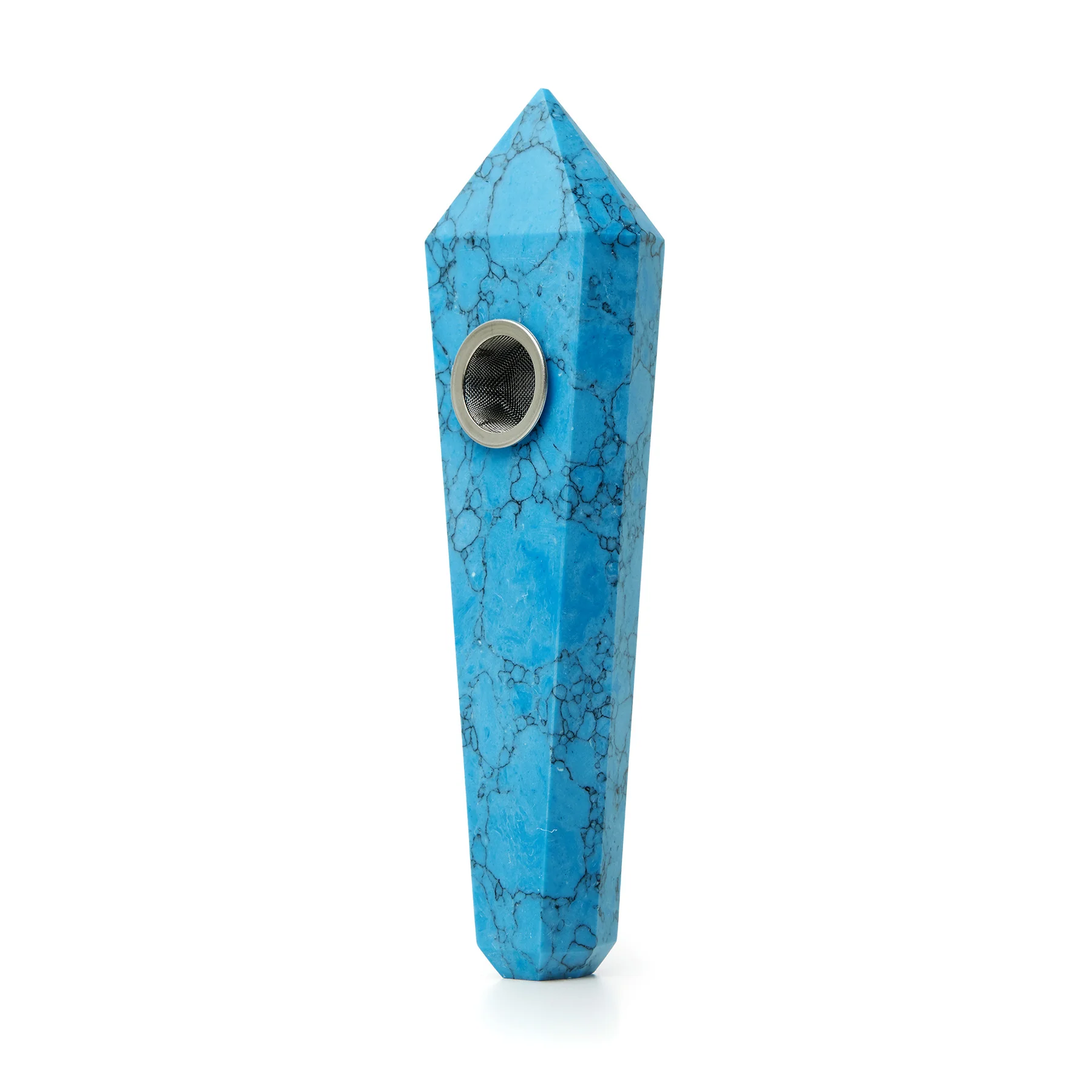 Astral Project Blue Turquoise Gemstone Pipe