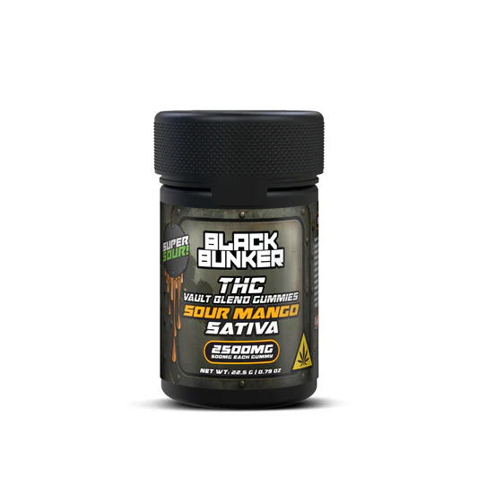 Black Bunker 2500MG (SOUR MANGO) 5CT Sativa