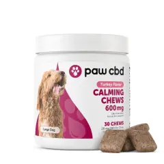 Paw CBD Broad Spectrum CBD Dog Calming Chews BROAD SPECTRUM - TURKEY - 600 MG - 30 COUNT