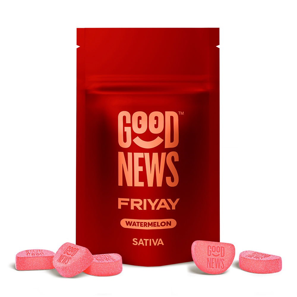 Good News "Friyay" (WATERMELON) Gummies 100mg -10ct