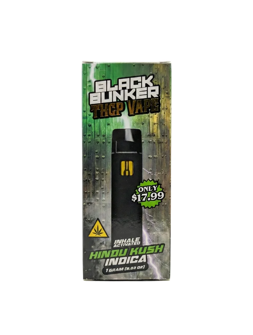 Black Bunker THCP Vape 1G (HINDU KUSH) Indica